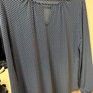 The Limited Blue/White Seashell blouse